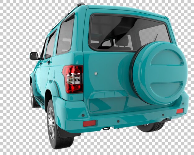 SUV on transparent background. 3d rendering - illustration