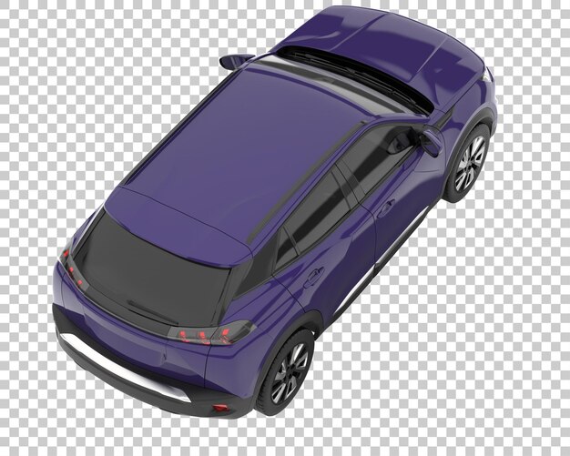 SUV on transparent background. 3d rendering - illustration