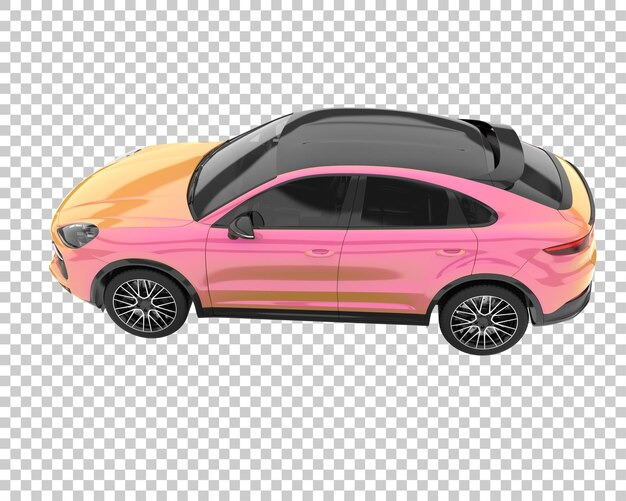 SUV on transparent background. 3d rendering - illustration