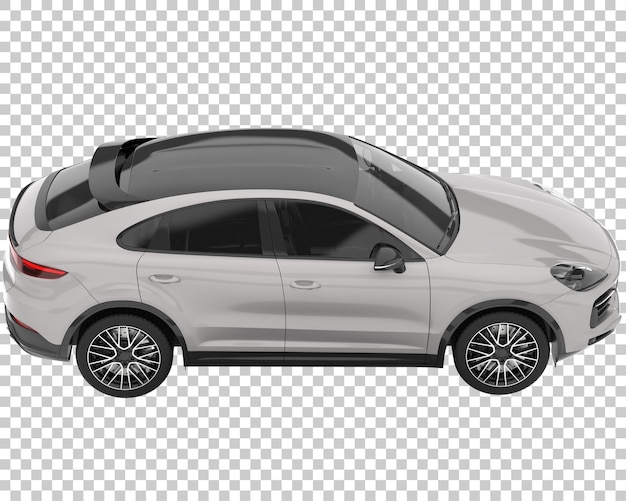 SUV on transparent background. 3d rendering - illustration