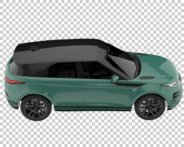 SUV on transparent background. 3d rendering - illustration