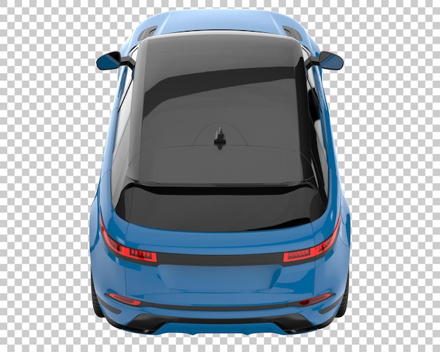 SUV on transparent background. 3d rendering - illustration