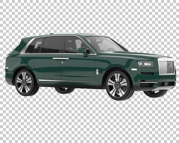 SUV on transparent background. 3d rendering - illustration