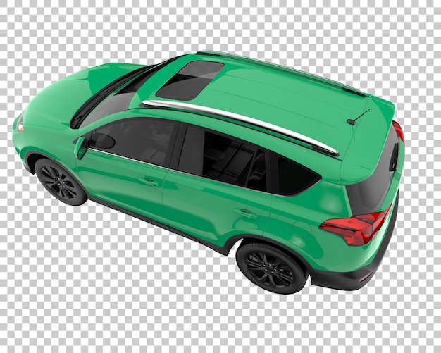 SUV on transparent background. 3d rendering - illustration