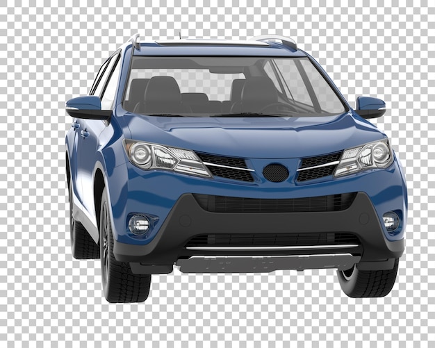 SUV on transparent background. 3d rendering - illustration