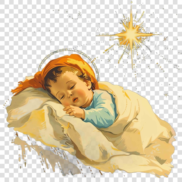 Swaddling Clothes christian illustration