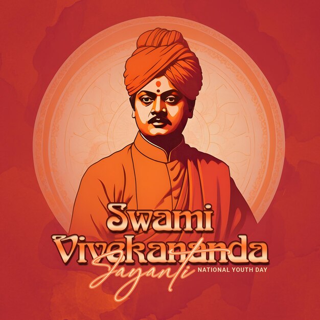 Swami Vivekananda Jayanti National Youth Day Celebration Social media post