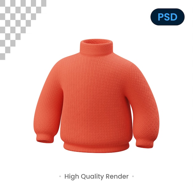 Sweater 3D Icon Premium Psd