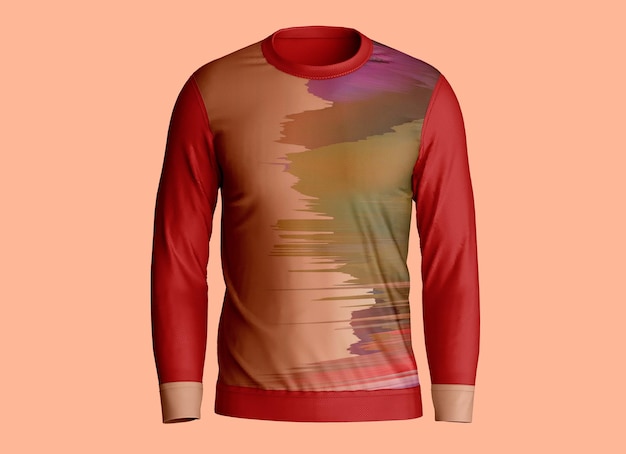 Sweater Round Long Sleeve Mockup