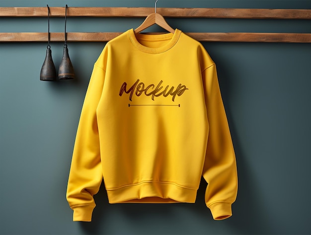 Sweatshirt mockup design PSD template