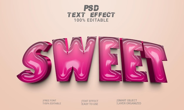 Sweet 3D Text Effect