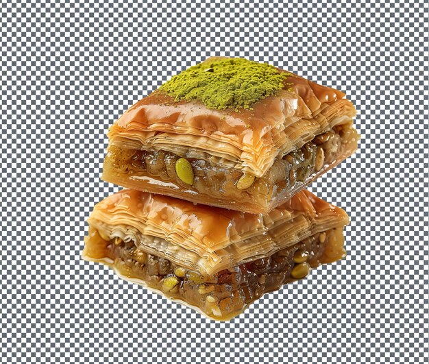 PSD sweet baklava isolated on transparent background