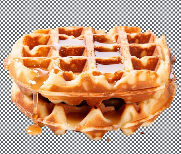 Sweet Buttermilk Waffle isolated on transparent background