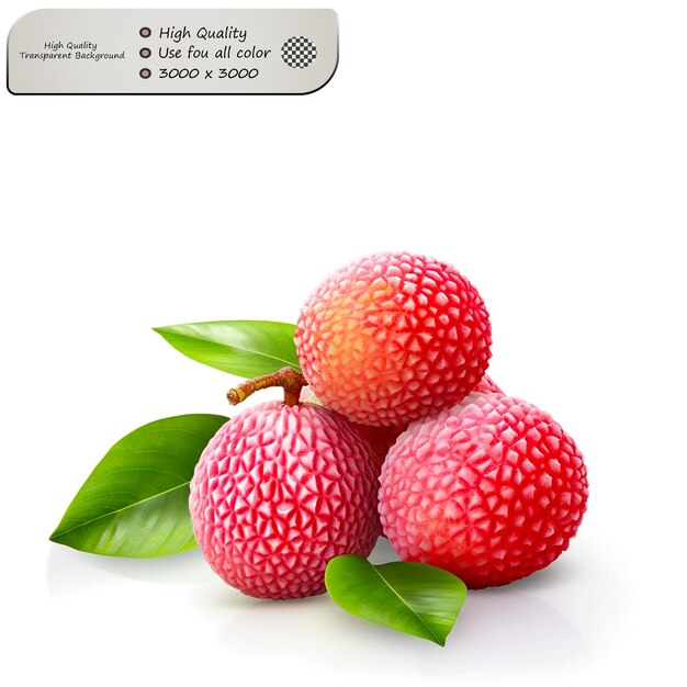 PSD sweet and floral with a distinct lychee aroma isolated on transparent background