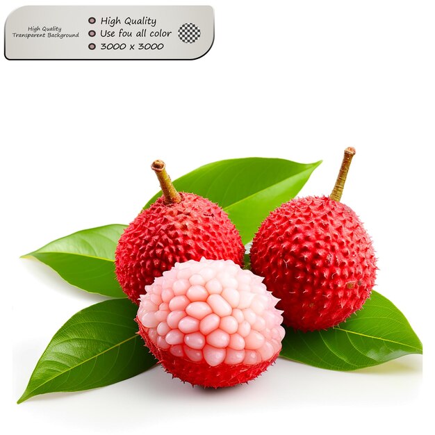 Sweet and Floral with a Distinct Lychee Aroma Isolated on transparent background