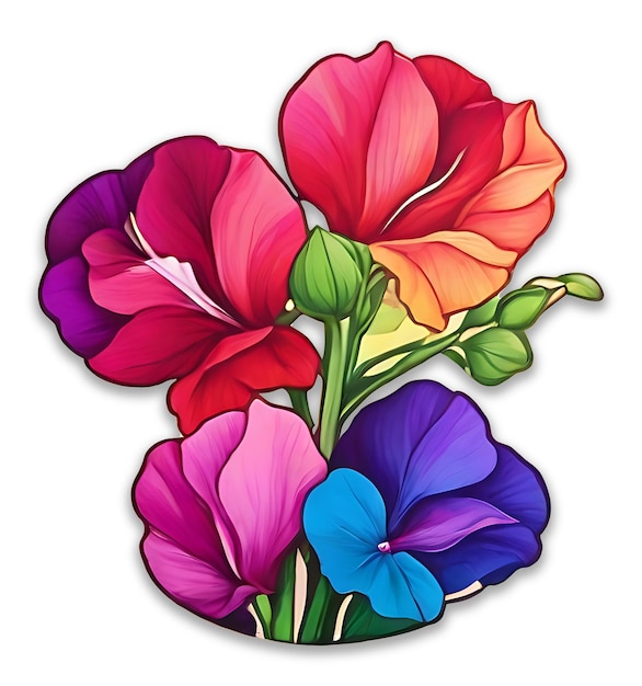 Sweet Flower design psd