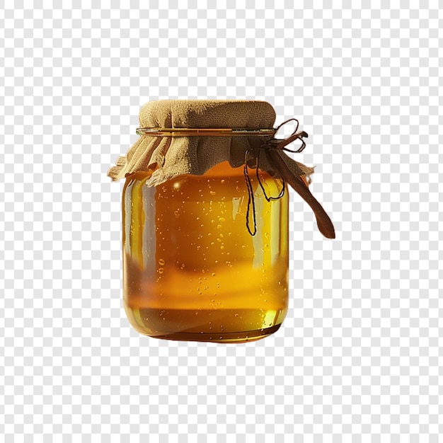 PSD sweet honey jar isolated on transparent background