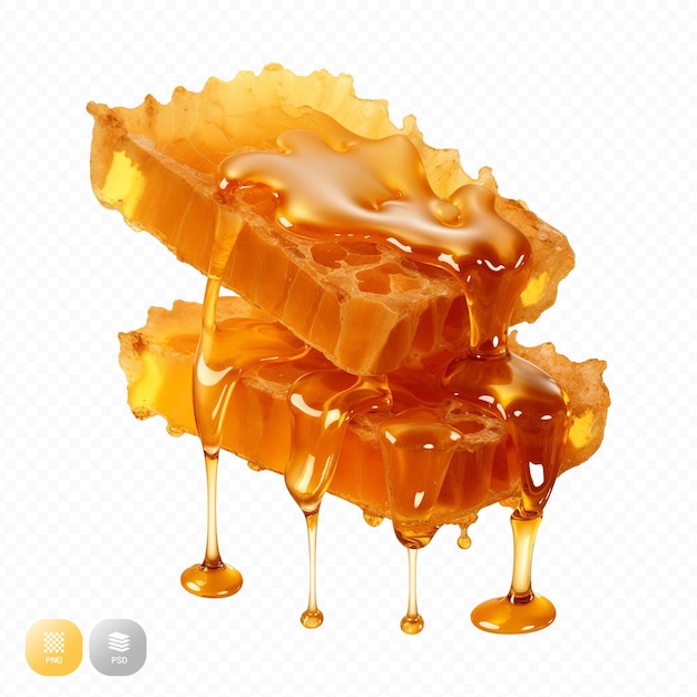 Sweet honey object on transparent background PNG file