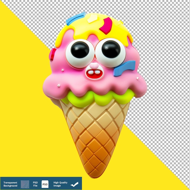 Sweet Ice Cream Toy Soft Resin Opaque Texture