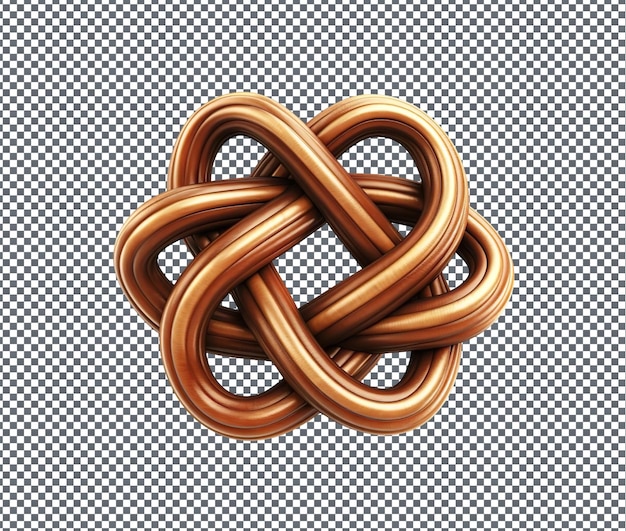 PSD sweet knot isolated on transparent background