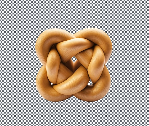 PSD sweet knot isolated on transparent background