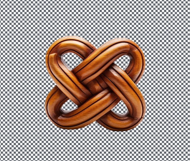 PSD sweet knot isolated on transparent background