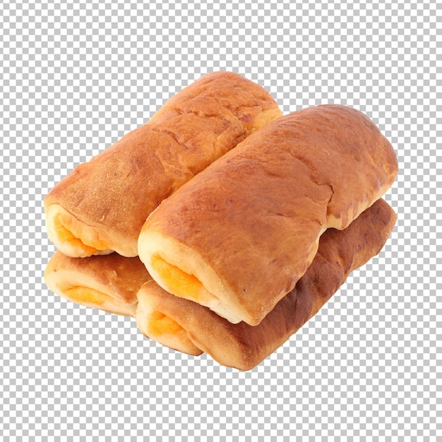 Sweet milk breads isolated rendering