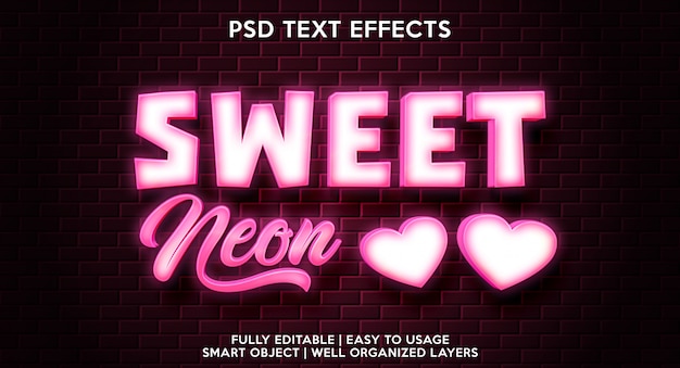 sweet nText effects Template eon