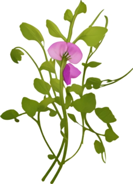 Sweet pea clipart A cute sweet pea flower icon