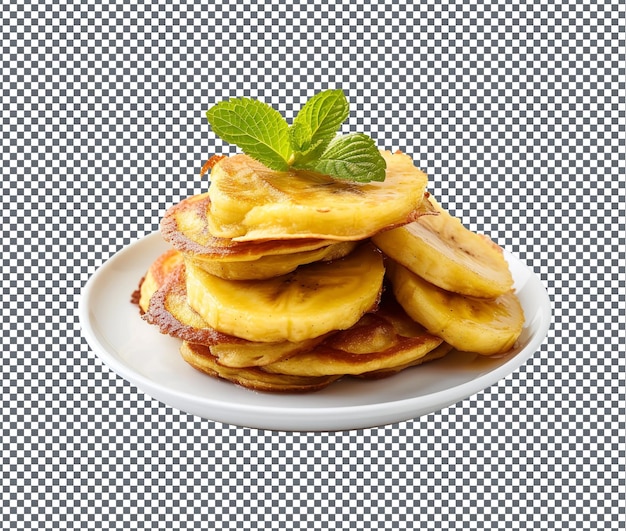 Sweet Praia Plantain Pancakes isolated on transparent background