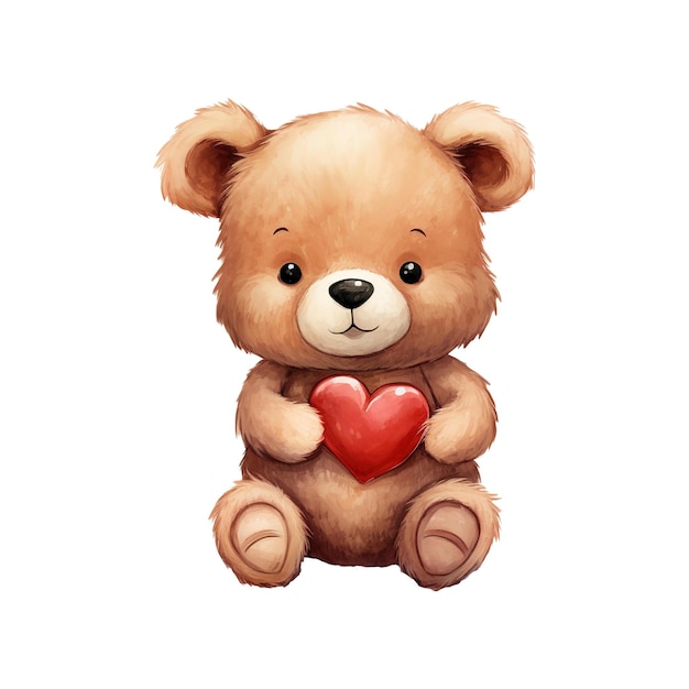 Sweet Romance Valentines Day Teddy Bear Adorable and Furry Symbol of Affection