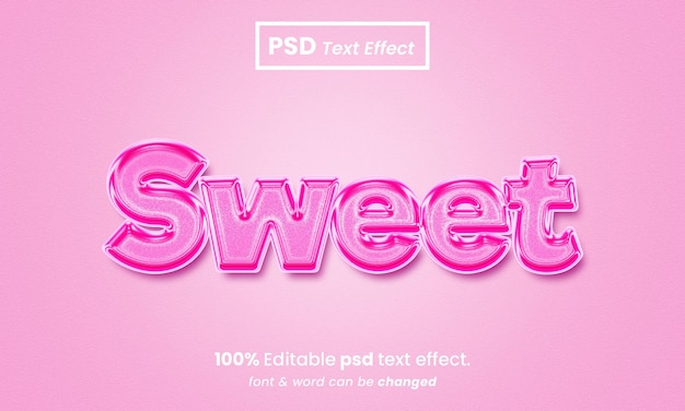 Sweet text effect