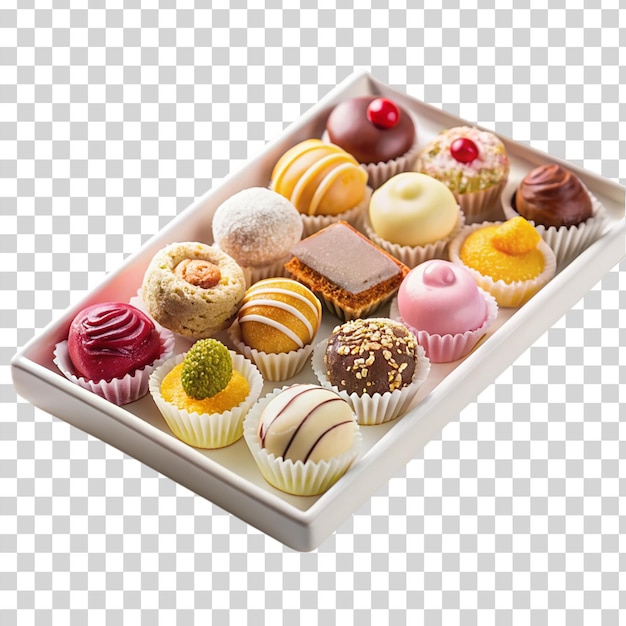 PSD sweets isolated on transparent background