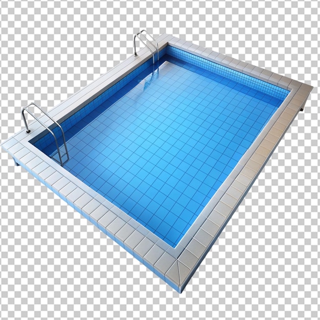 PSD swimming pool on transparent background