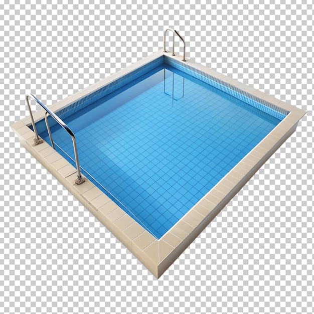 Swimming pool on transparent background