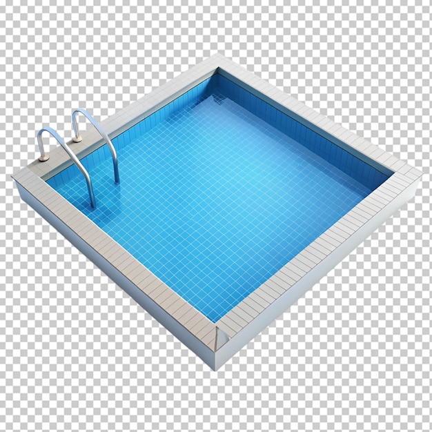 PSD swimming pool on transparent background