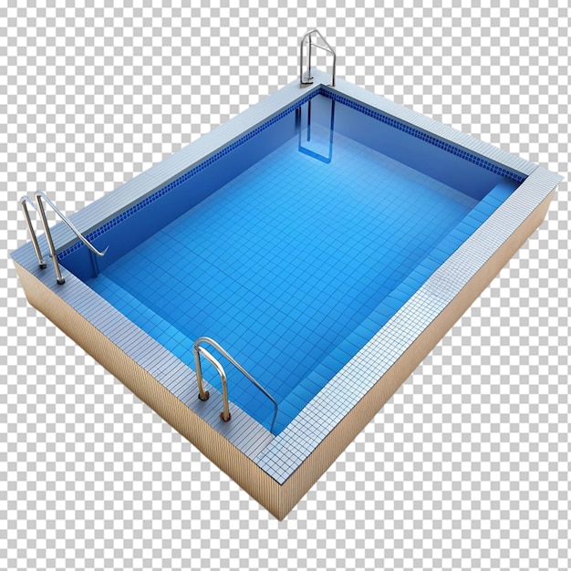 Swimming pool on transparent background