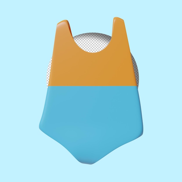 PSD swimsuit 3d render