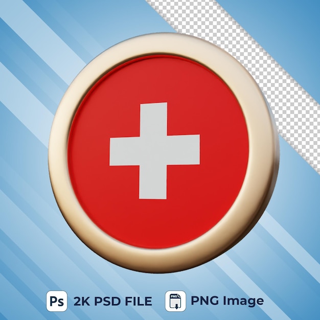 switzerland flag 3d