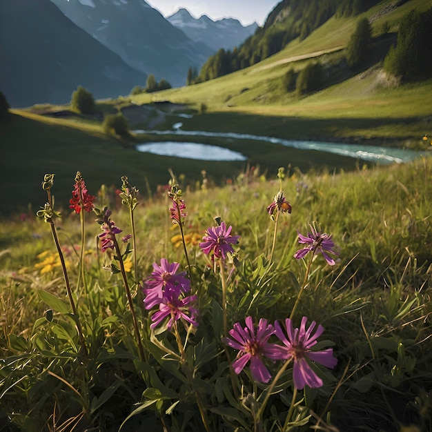 Switzerland mountain landscape