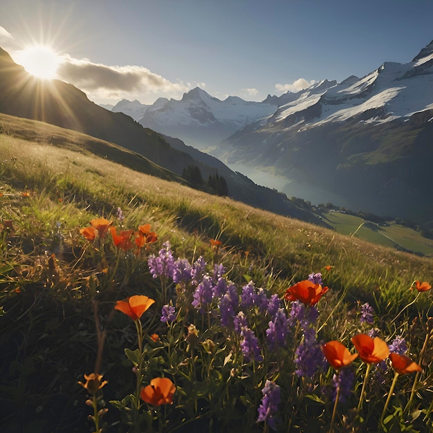 Switzerland mountain landscape