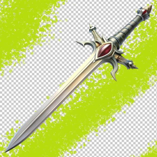 PSD sword on transparent background