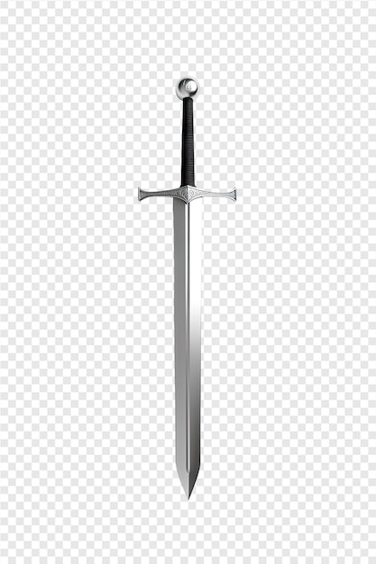 a sword with a shadow on it