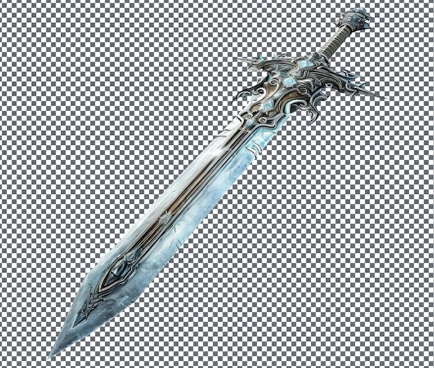 PSD a sword with a sword on it is upside down