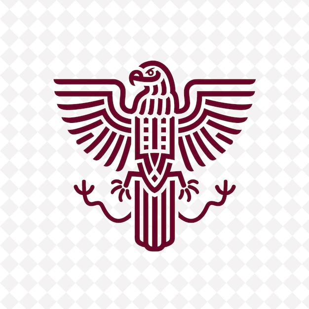 a symbol of an eagle on a white background