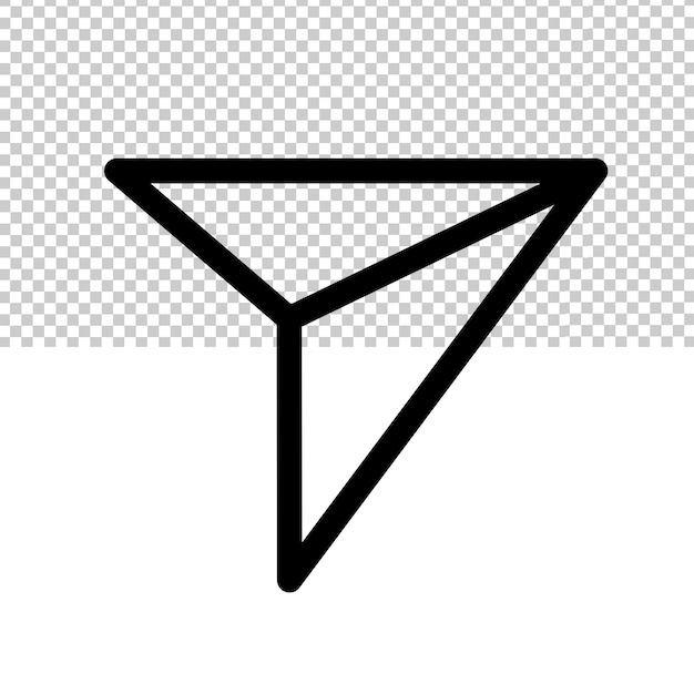 symbol share icon transparent black