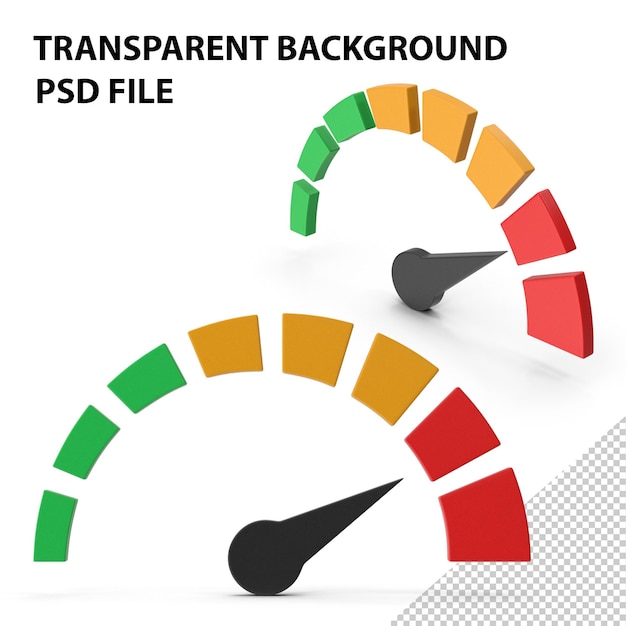 Symbol Speedometer Colored PNG