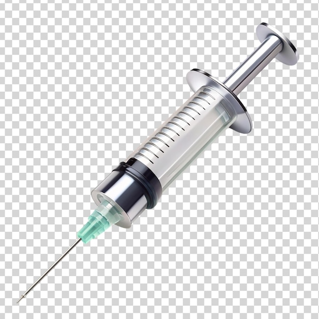 A syringe obbject Isolated on transparent background