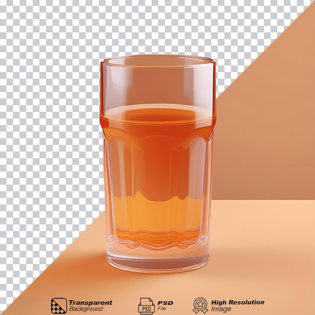 PSD t glass isolated on transparent background