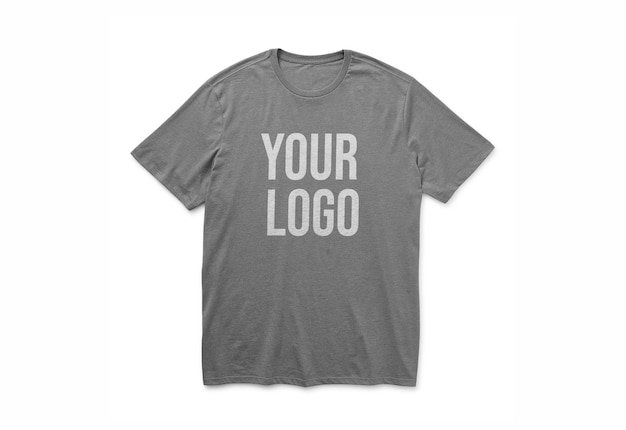 T shirt logo mockup design isolated